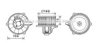 AVA QUALITY COOLING KA8225 Electric Motor, interior blower